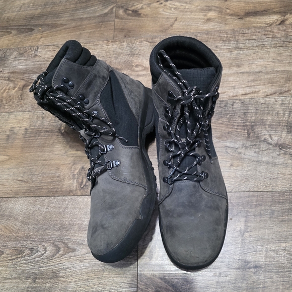 Sorel Leather WP Charcoal Lace-Up Boots Men Size 13 main image 4